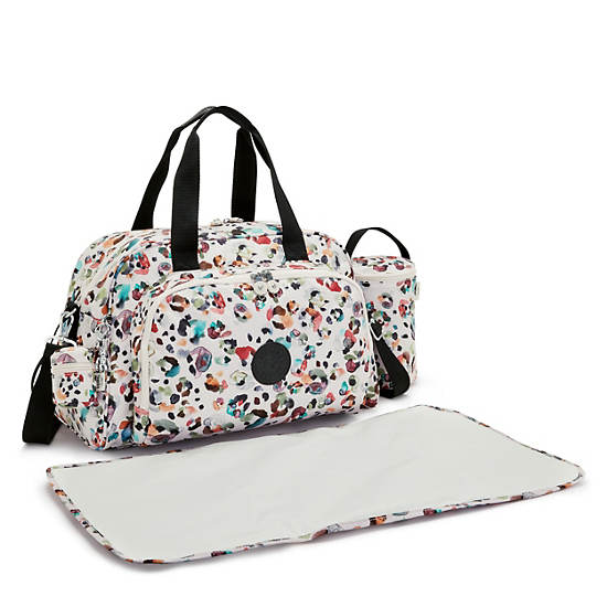 Kipling Camama Printed Diaper Bag Táska Fehér | HU 1252ZU